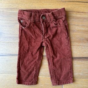 Baby Rust Corduroy Pants 6M